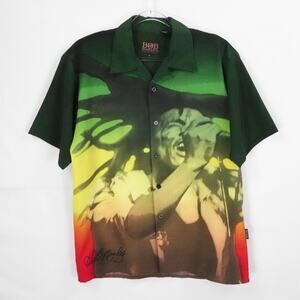 Bob Marley Shirt Mens Large Dragonfly Reggae Music Graphic Band Tee 2000s